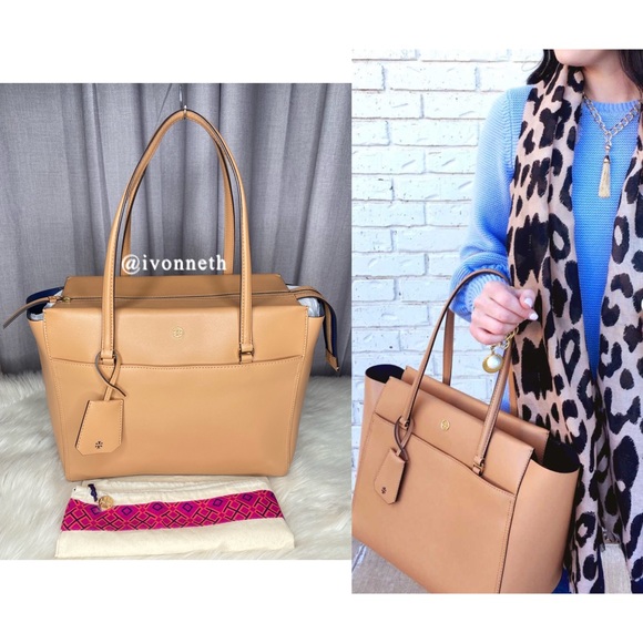 BIG SIZE 🌟LIKE NEW 🌟 Tory burch Robinson Tote Bag - Cardamom